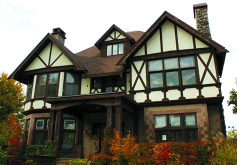 tudor revival style mansion